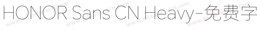 HONOR Sans CN Heavy字体转换